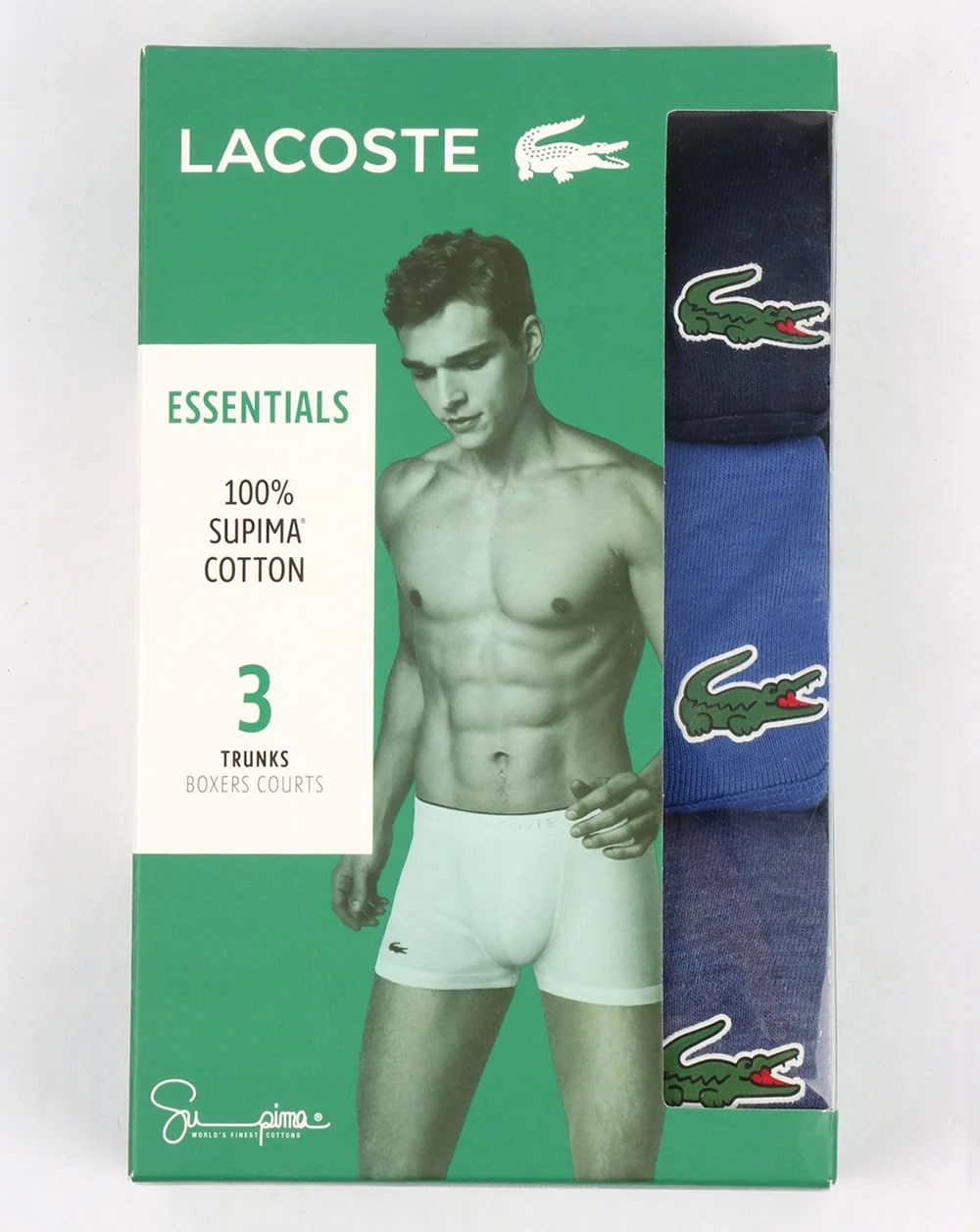 Lacoste Triple Pack Boxer Shorts Blue - Image 2