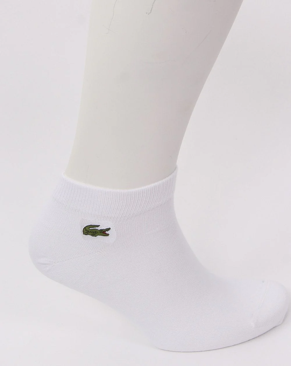 Lacoste Triple Pack Trainer Socks White - Image 2