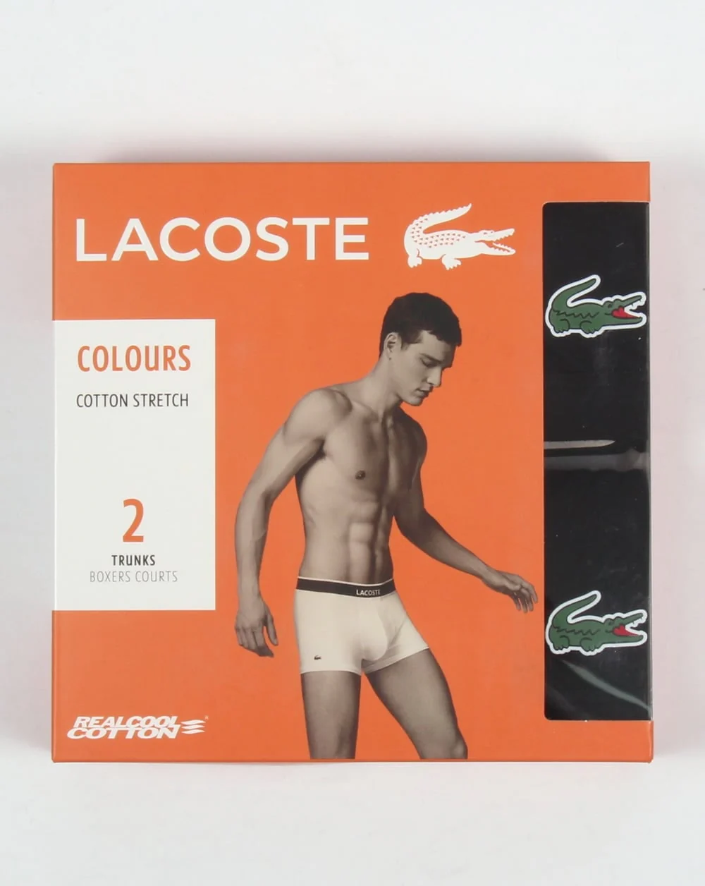 Lacoste Twin Pack Boxer Shorts Black - Image 2