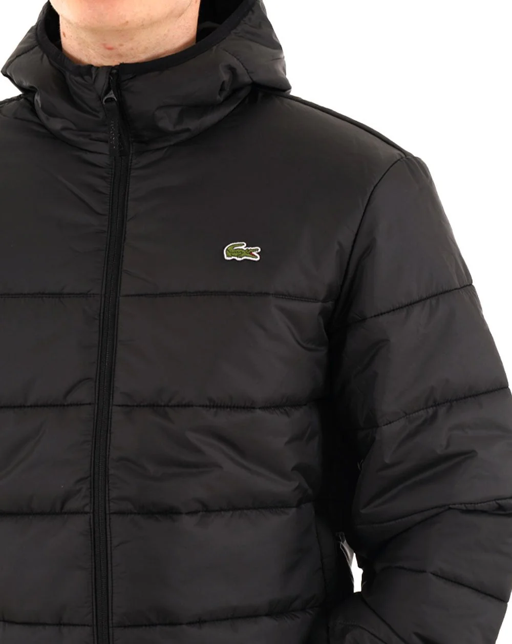 Lacoste Water Repellent Quilted Puffer Jacket Black - Image 2