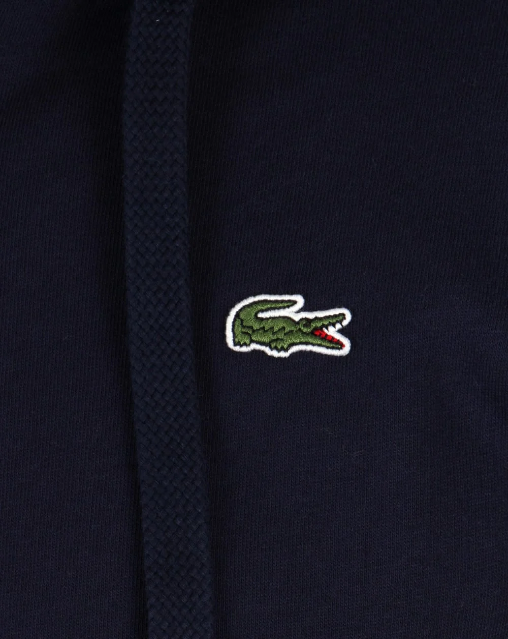 Lacoste Zip Through Hooded Sweatshirt in Navy - Image 3