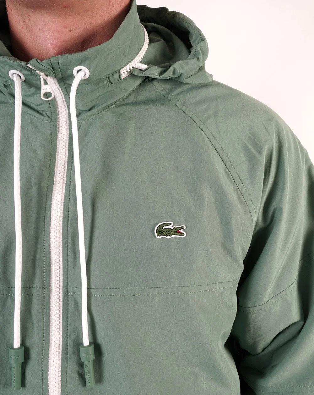 Lacoste Zip Through Jacket Ash Green - Image 2