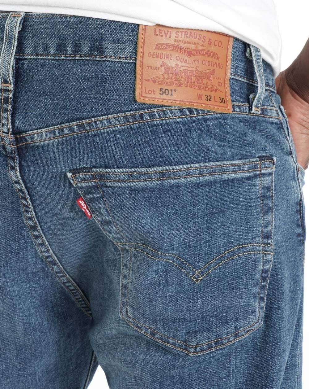 Levi's 501 Original Bulldog Jeans Indigo - Image 4
