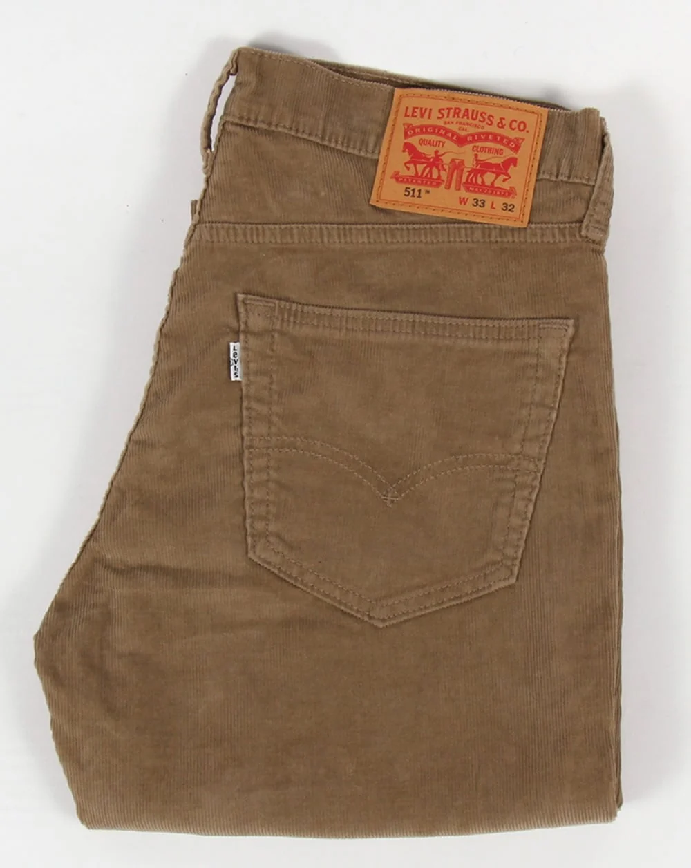 Levis 511 Cords Slim Fit Dark Sand - Image 3
