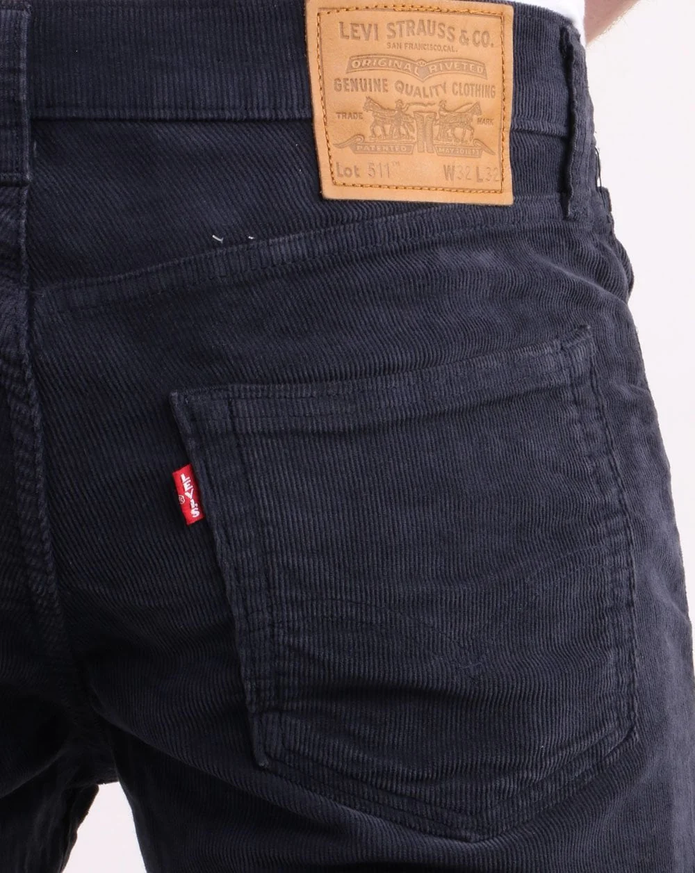Levis 511 Slim Fit Cords Dark Navy - Image 3
