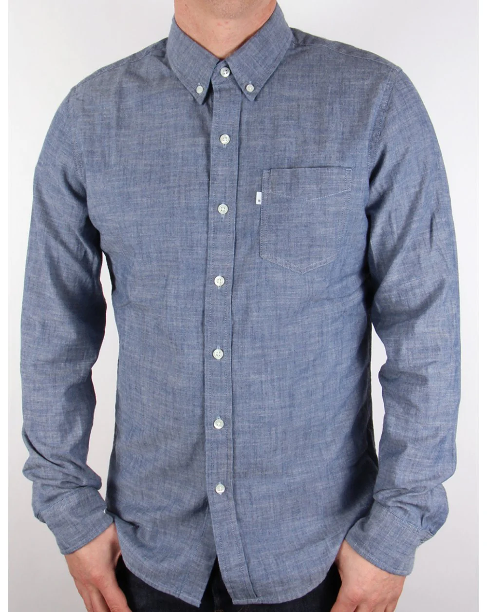 Levis Classic One Pocket Shirt Indigo - Image 5