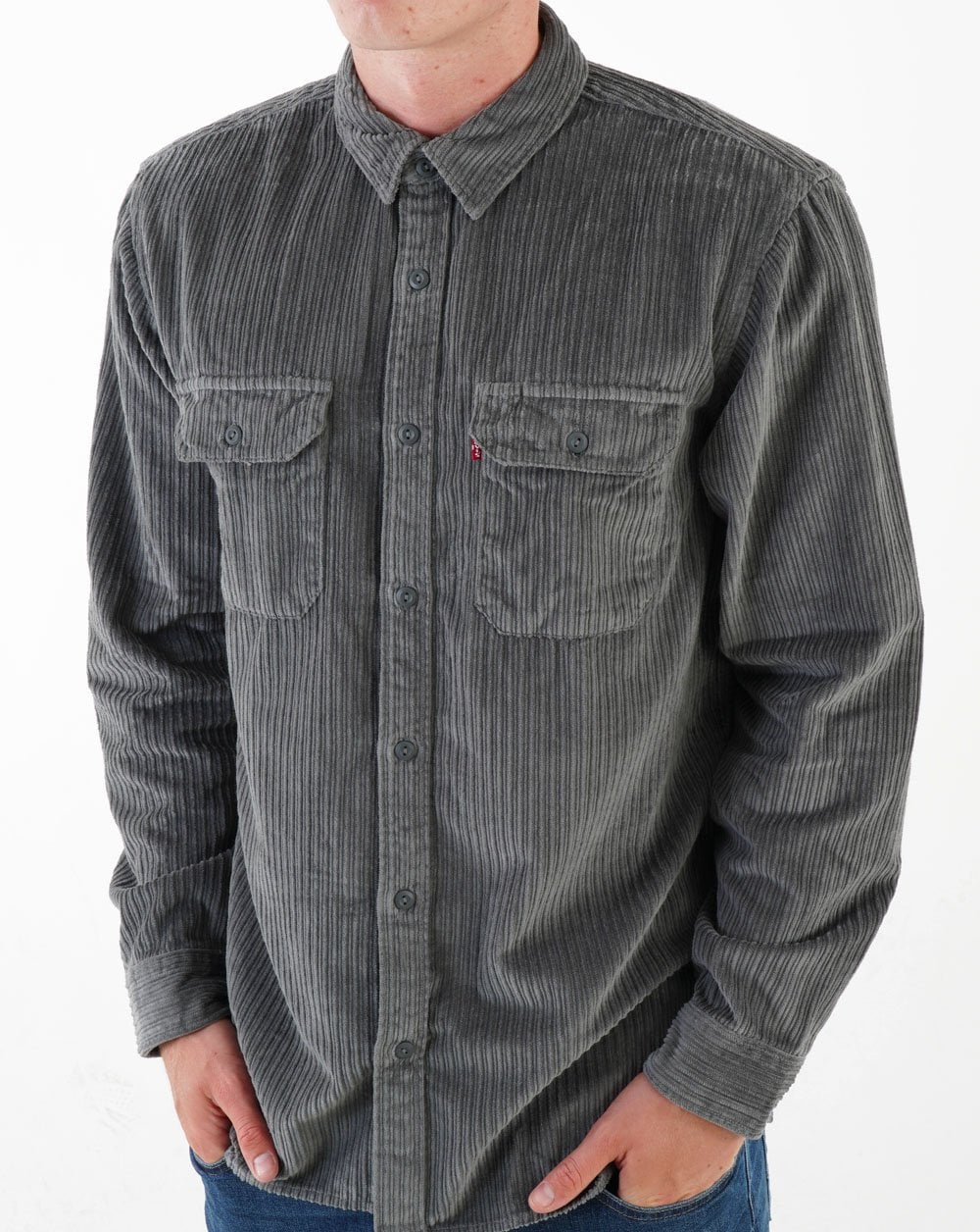 Levi's Jackson Worker Shirt Pewter - Image 3