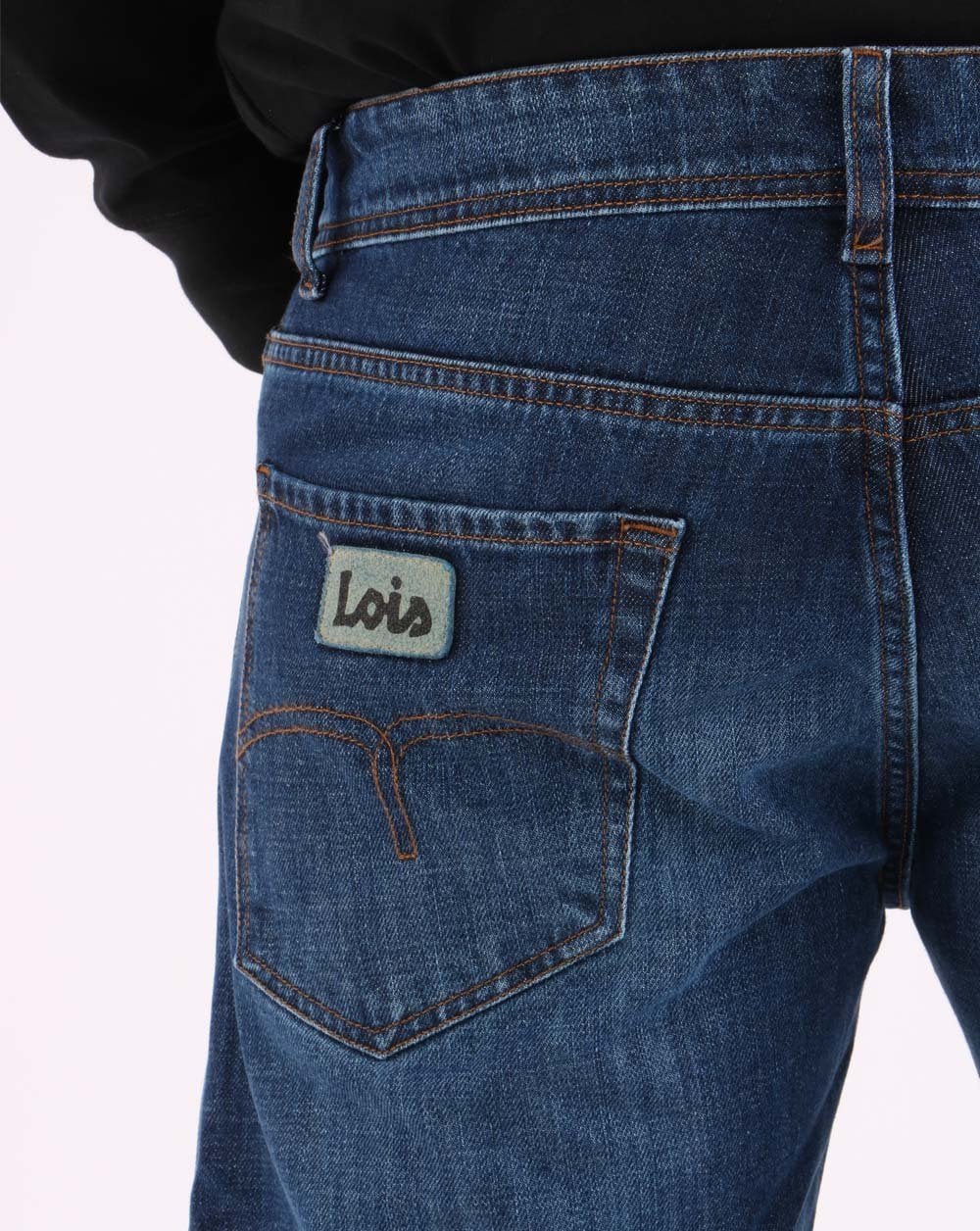 Lois Marvin Classic Straight Leg Jeans Vintage Wash - Image 3