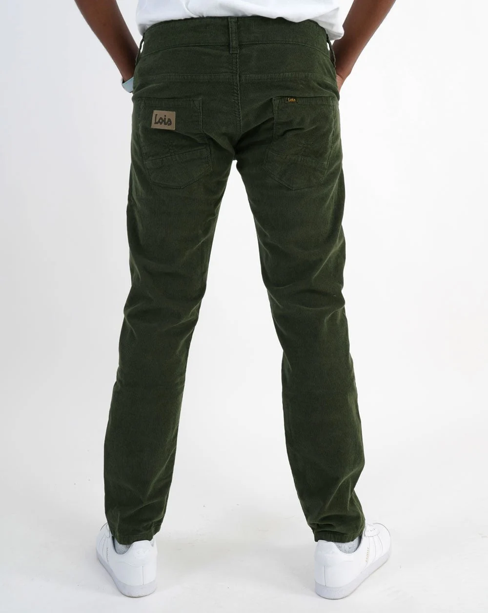 Lois Sierra Needle Cords Olive Green - Image 5