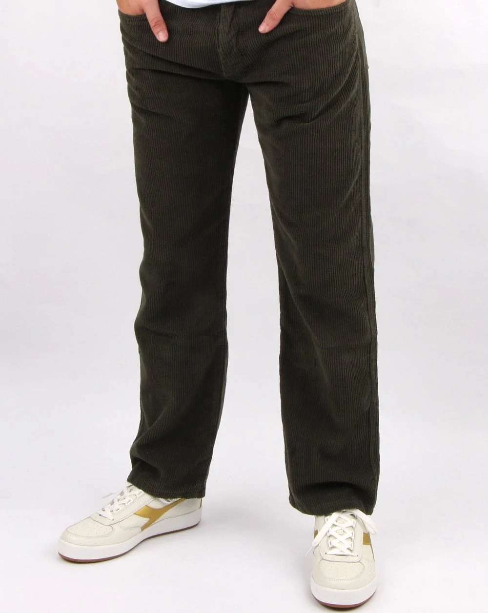 Lois Straight Leg Cord Olive