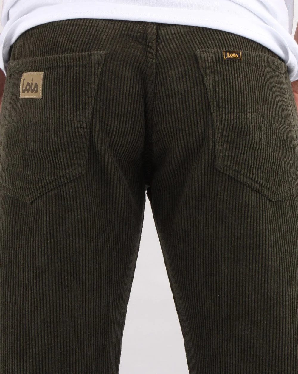 Lois Straight Leg Cord Olive - Image 5