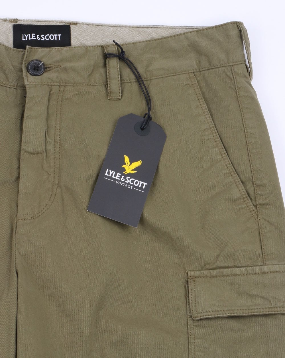 Lyle And Scott Combat Cargo Shorts Khaki - Image 3