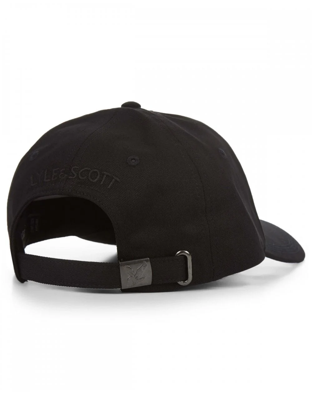 Lyle And Scott Cotton Twill Baseball Cap True Black - Image 2
