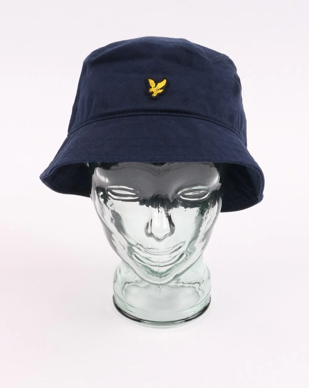 Lyle And Scott Cotton Twill Bucket Hat Navy - Image 3