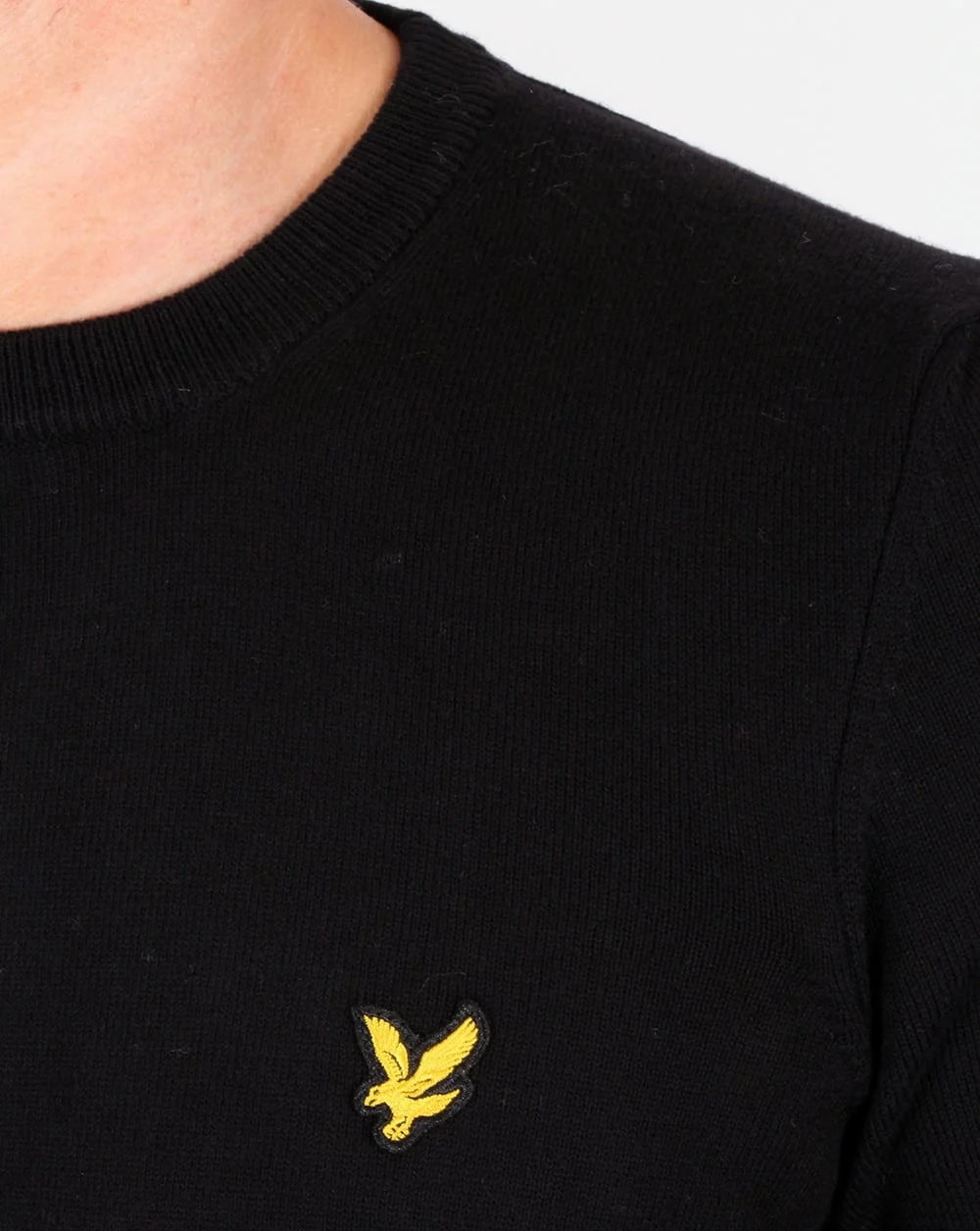 Lyle And Scott Crew Neck Jumper Black - Image 2