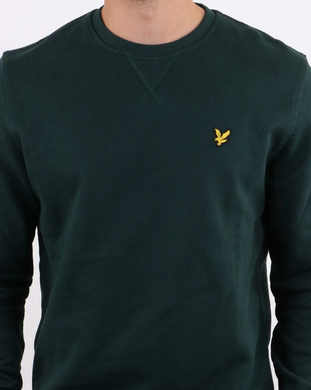 Lyle And Scott Crew Neck Sweatshirt Jade Green - Image 4