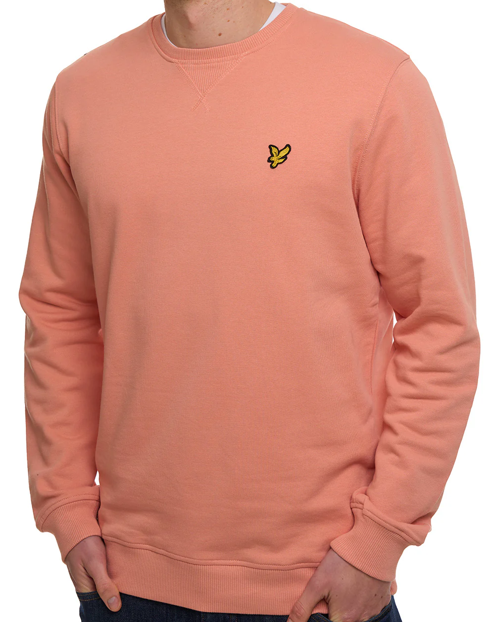 Lyle & Scott Crew Neck Sweatshirt Terracotta - Image 2