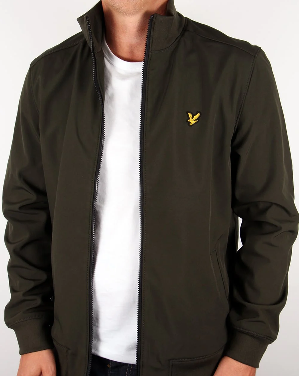 Lyle And Scott Funnel Neck Jacket Dark Sage - Image 4