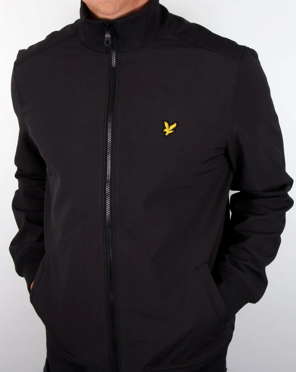 Lyle And Scott Funnel Neck Jacket True Black - Image 3