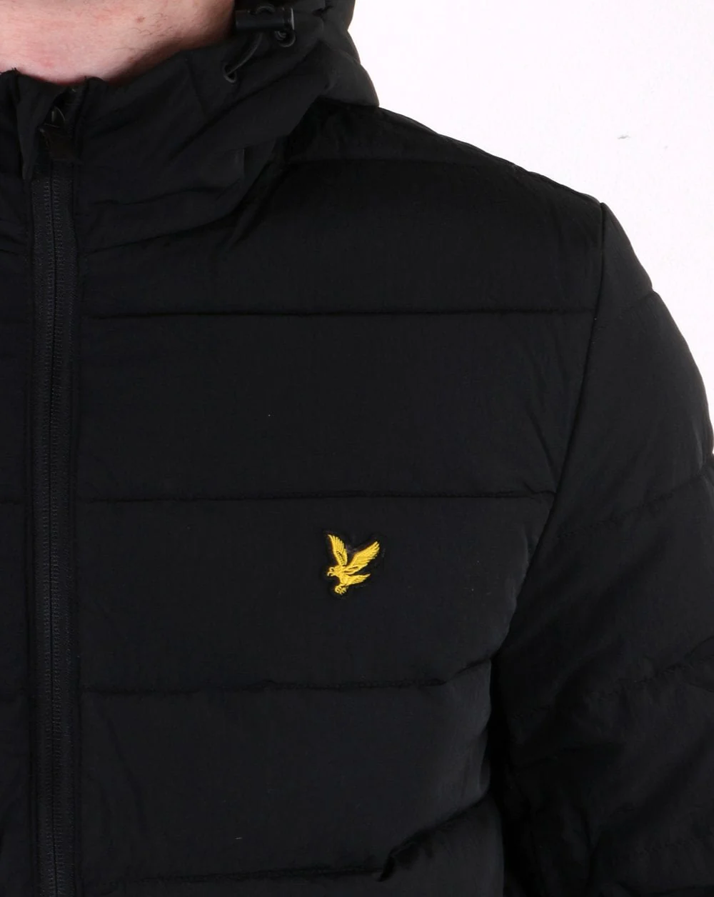 Lyle And Scott Lightweight Puffer Jacket Black - Image 3