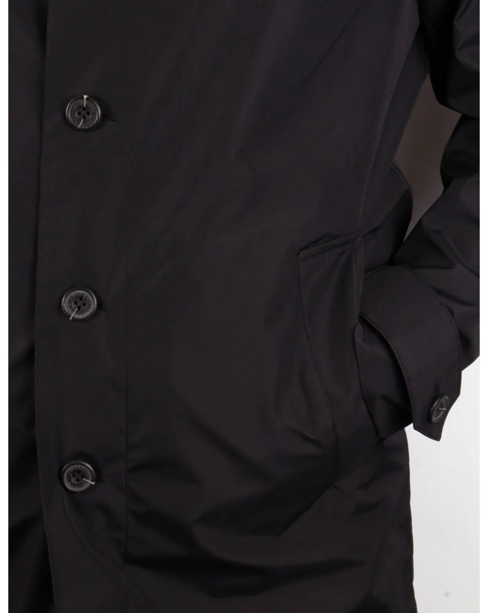 Lyle And Scott Lightweight Raincoat True Black - Image 4