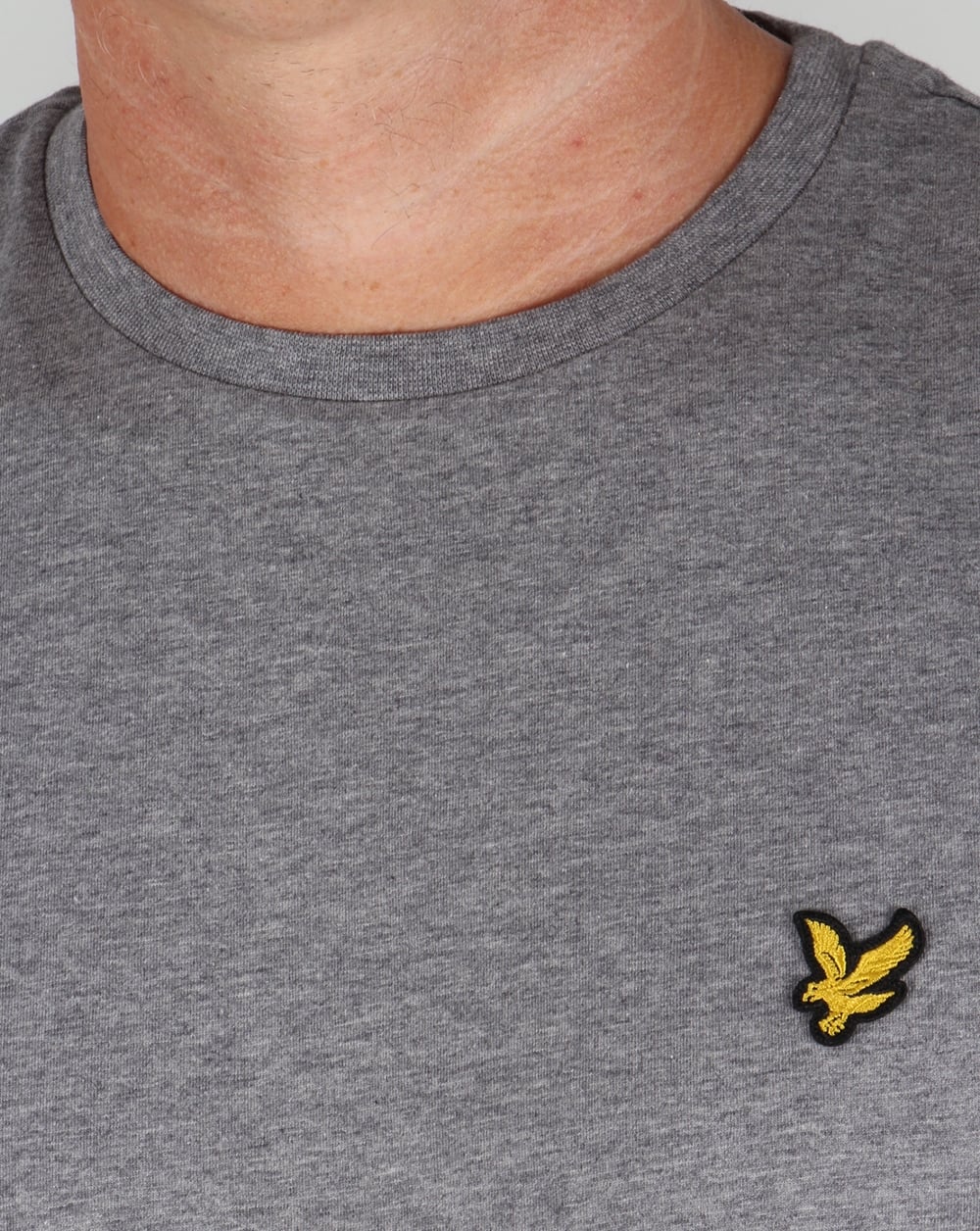 Lyle And Scott Long Sleeve T-shirt Mid Grey Marl - Image 3