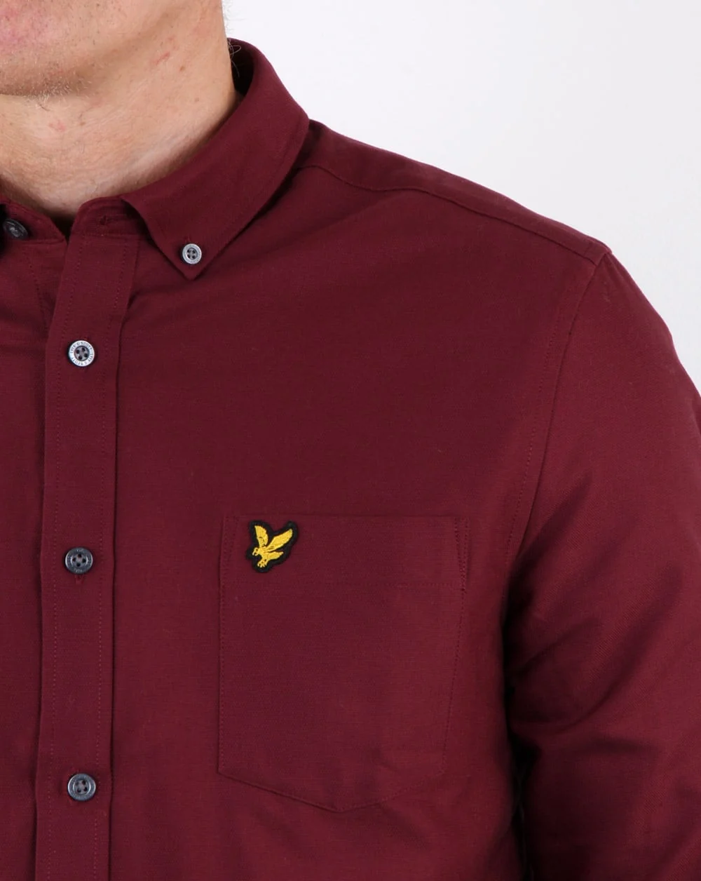 Lyle And Scott Oxford Shirt Claret Jug - Image 2