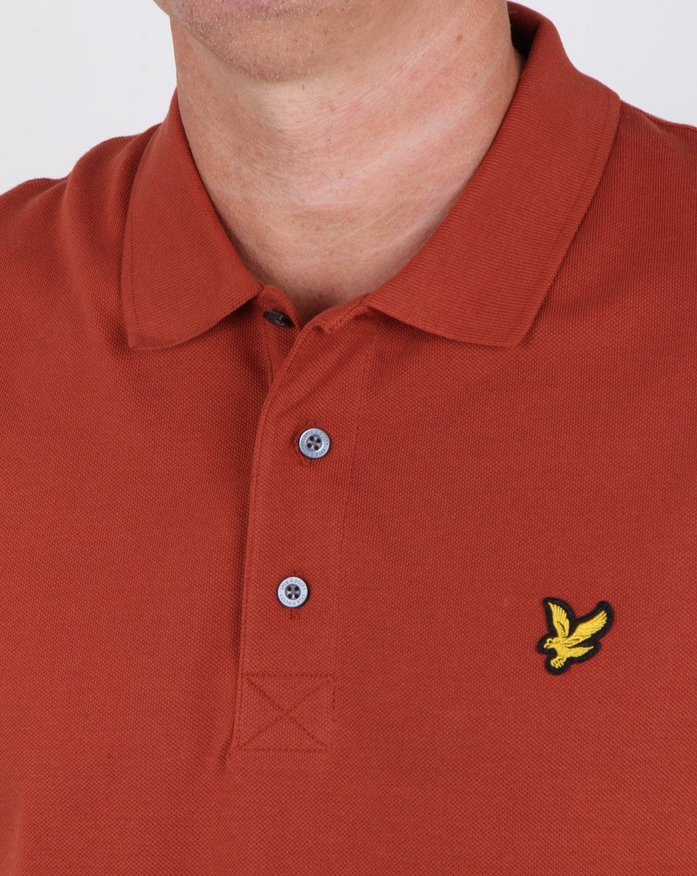 Lyle And Scott Polo Shirt Brown Spice - Image 2