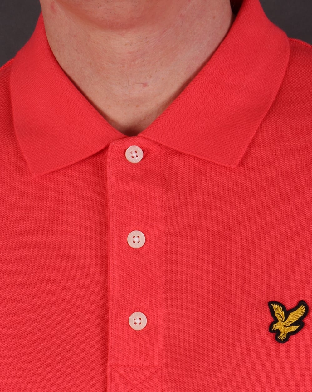 Lyle And Scott Polo Shirt Cinnabar Red - Image 2