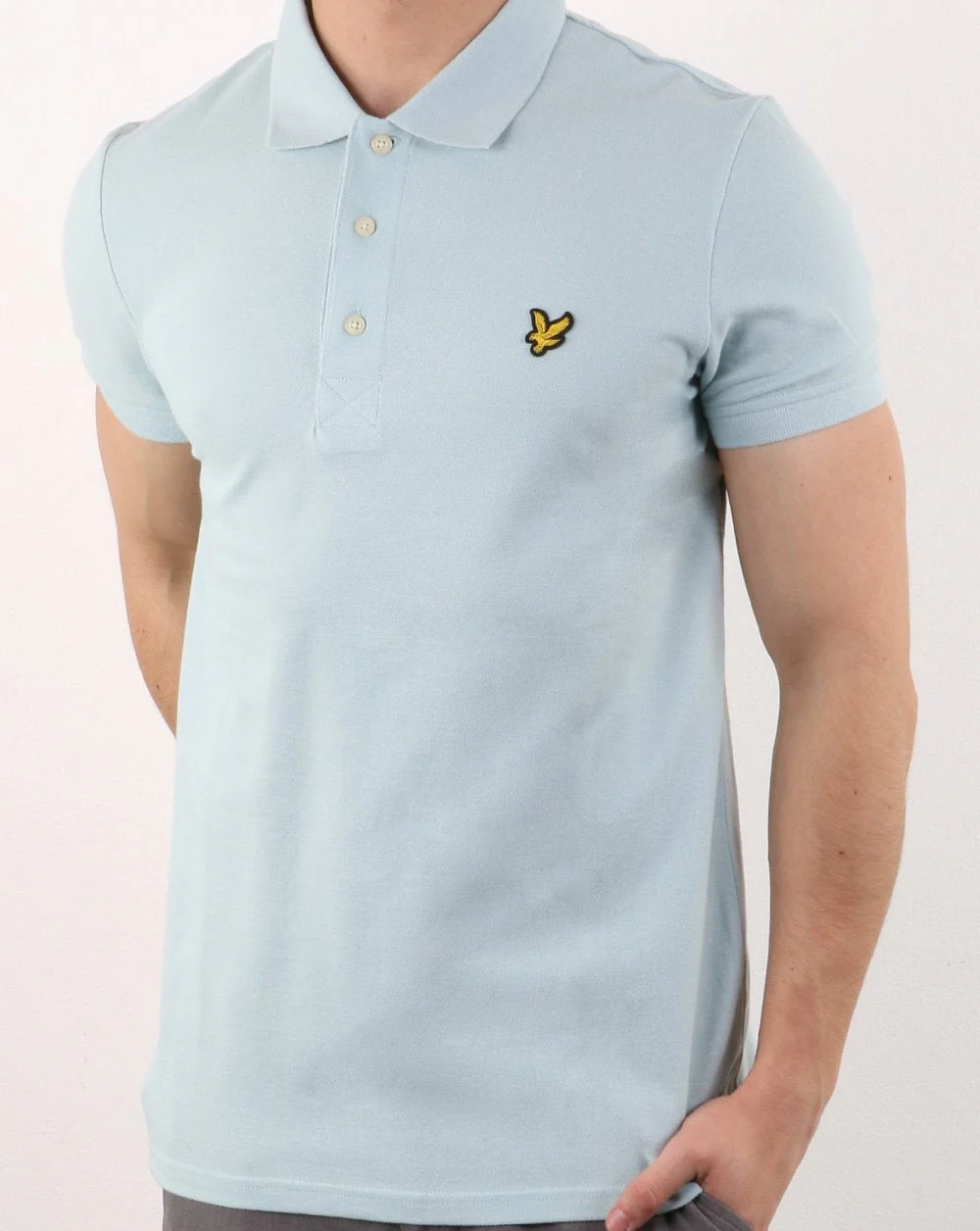 Lyle And Scott Polo Shirt Light Blue Shore - Image 2