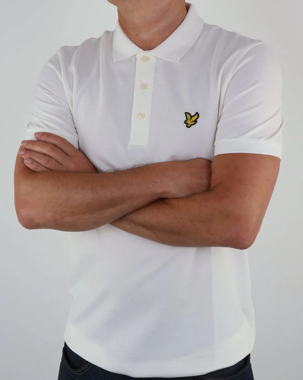 Lyle And Scott Polo Shirt Off White - Image 3