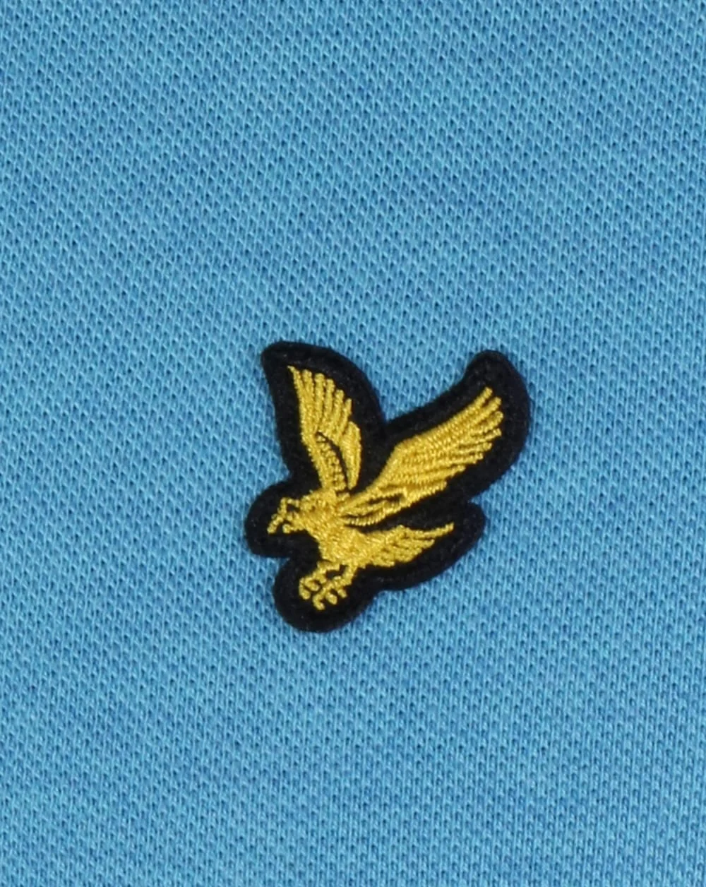 Lyle And Scott Polo Shirt Pacific Blue Marl - Image 3