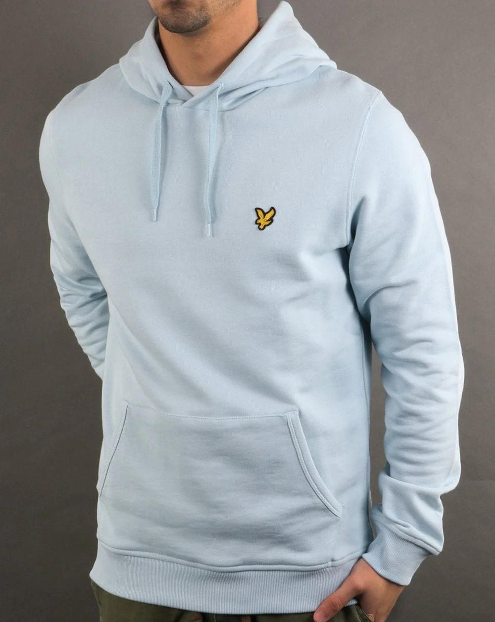 Lyle And Scott Pullover Hoodie Light Blue Shore - Image 2