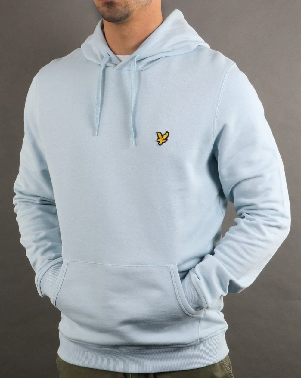 Lyle And Scott Pullover Hoodie Light Blue Shore - Image 3