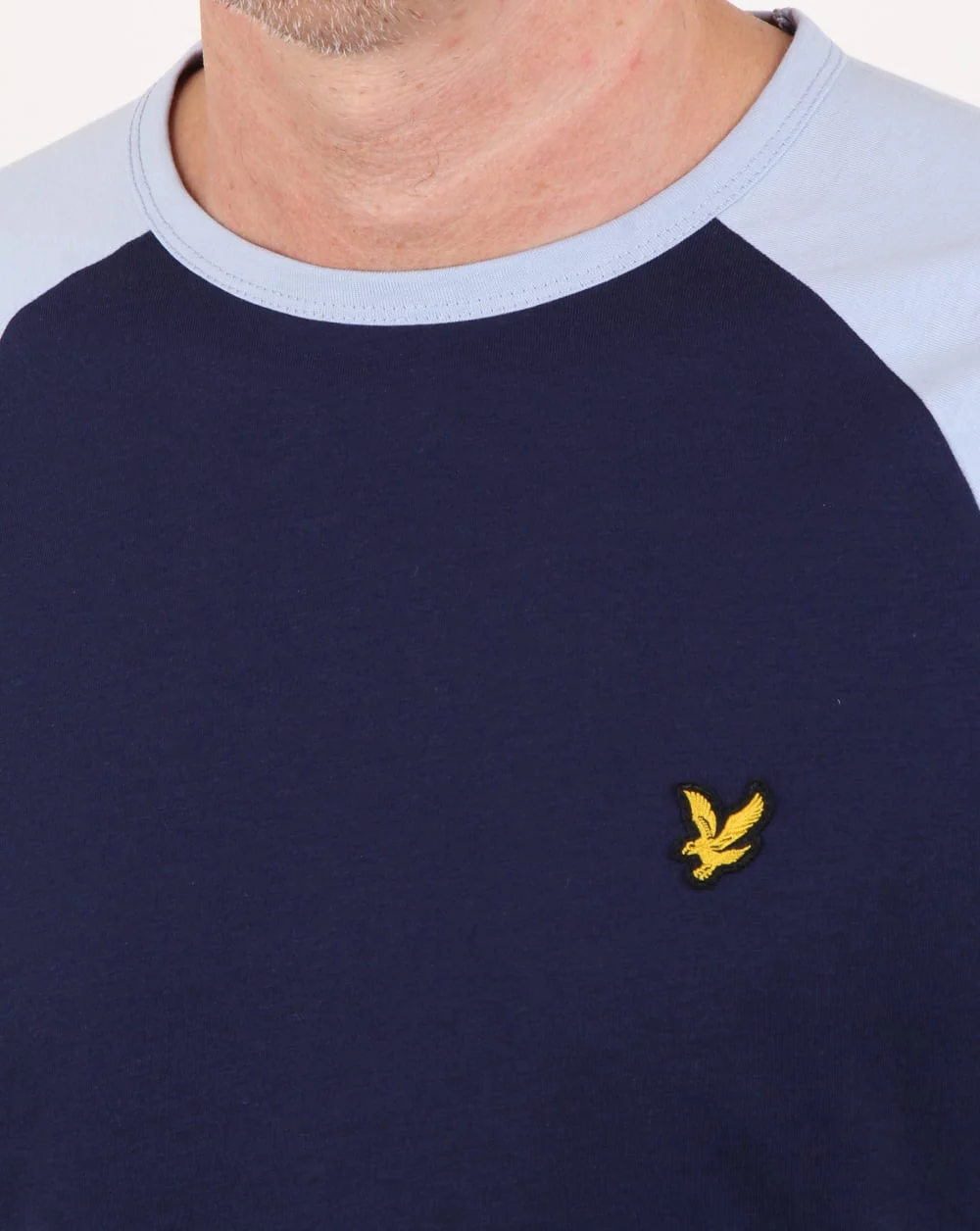 Lyle And Scott Raglan Ringer T-shirt Navy - Image 2