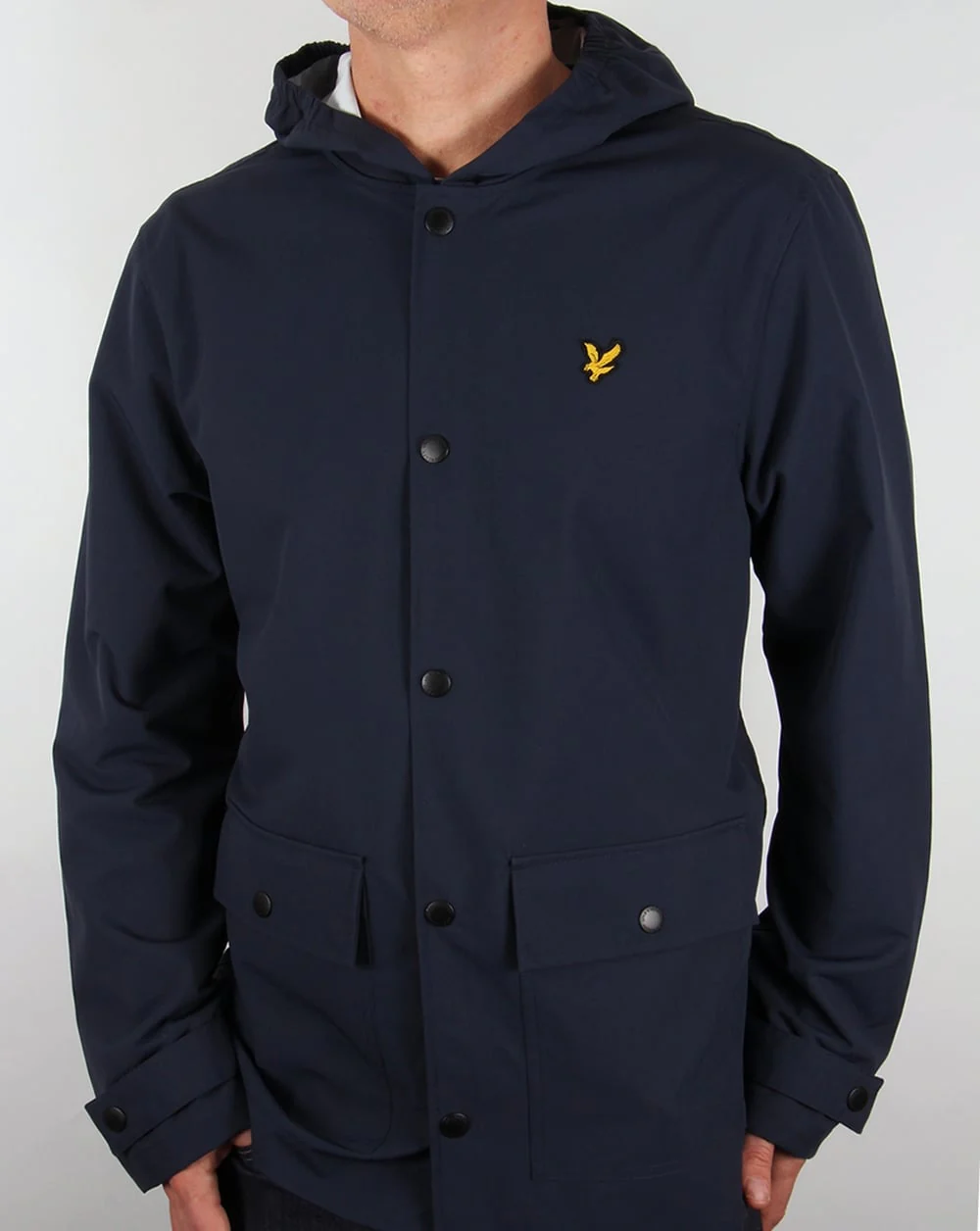 Lyle And Scott Raincoat Navy - Image 4