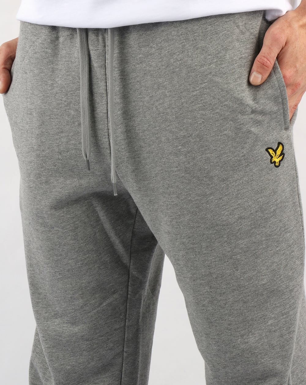 Lyle And Scott Slim Sweatpant Mid Grey Marl - Image 2