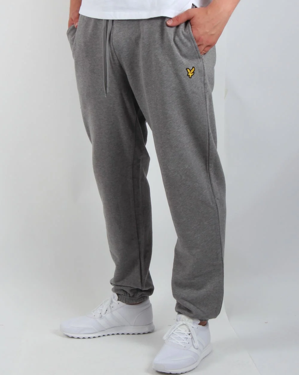 Lyle And Scott Sweat Pants Mid Grey Marl