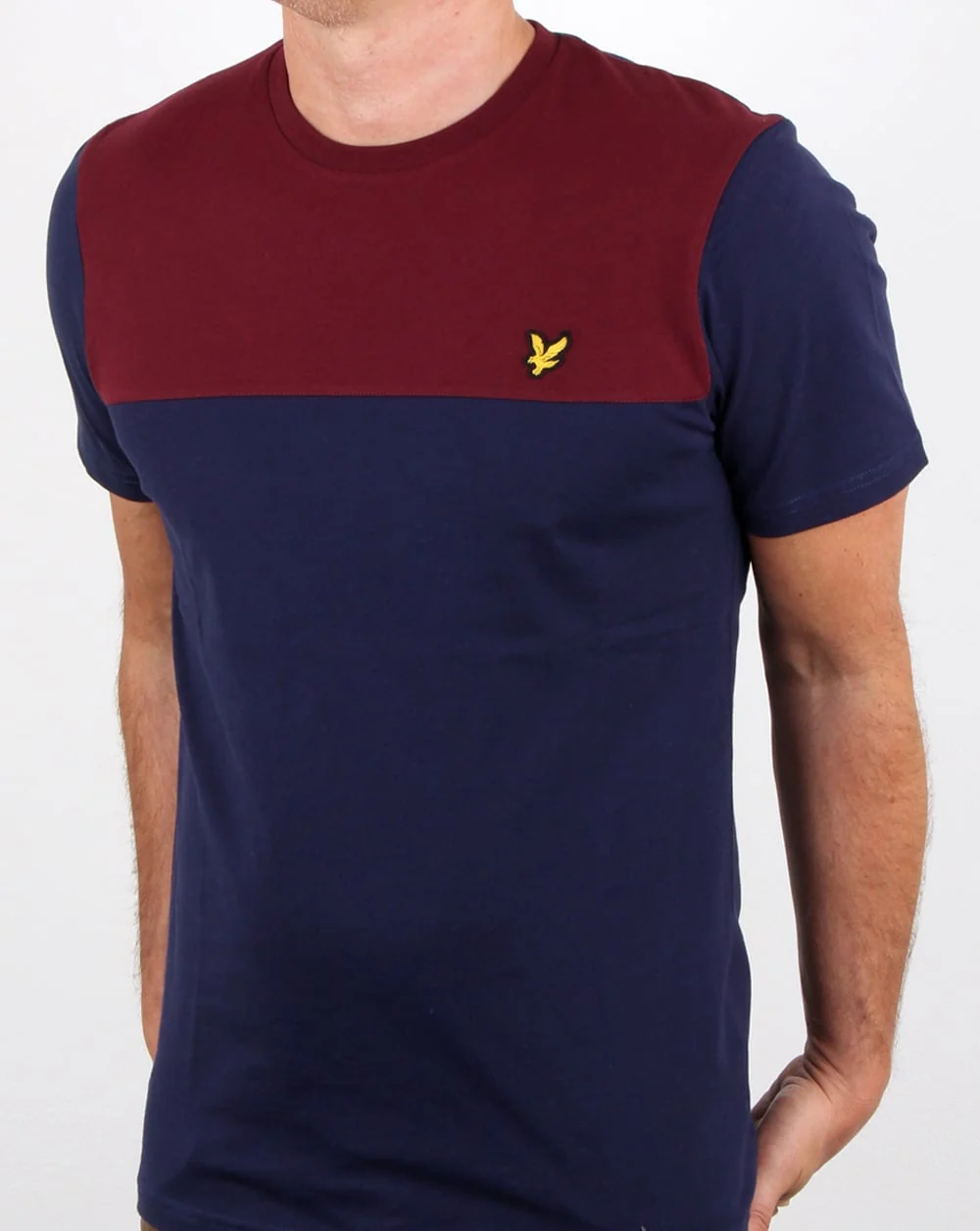 Lyle And Scott Yoke T Shirt Navy - Image 4