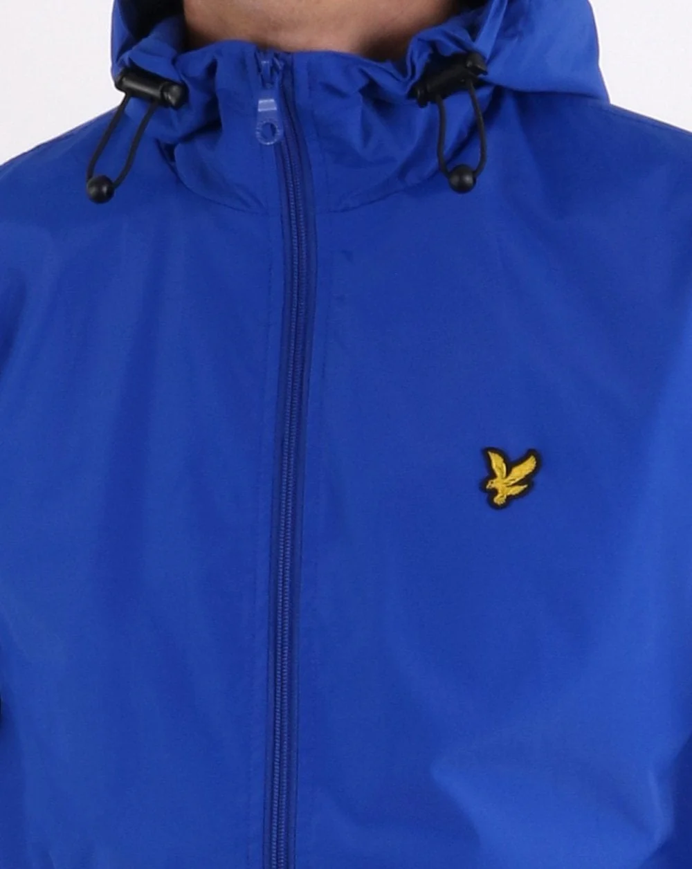 Lyle And Scott Zip Through Hooded Jacket Duke Blue - Image 4