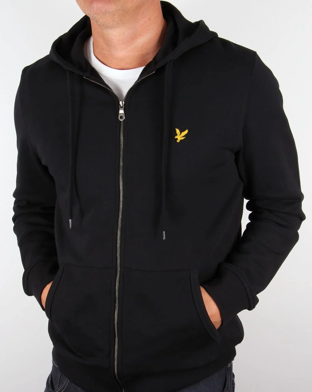 Lyle And Scott Zip Through Hoodie Black - Image 4