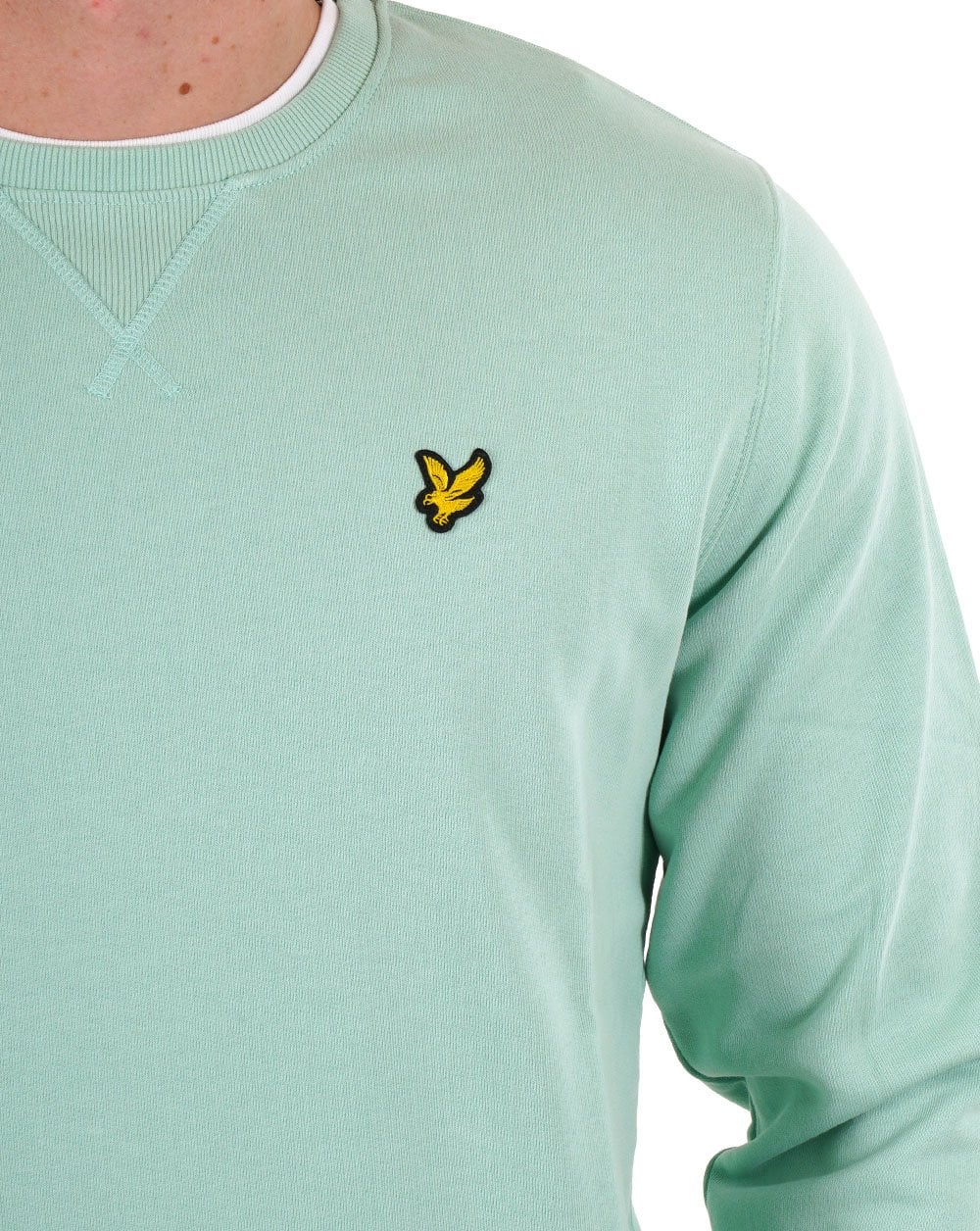 Lyle & Scott Crew Neck Sweatshirt Pastel Green - Image 2