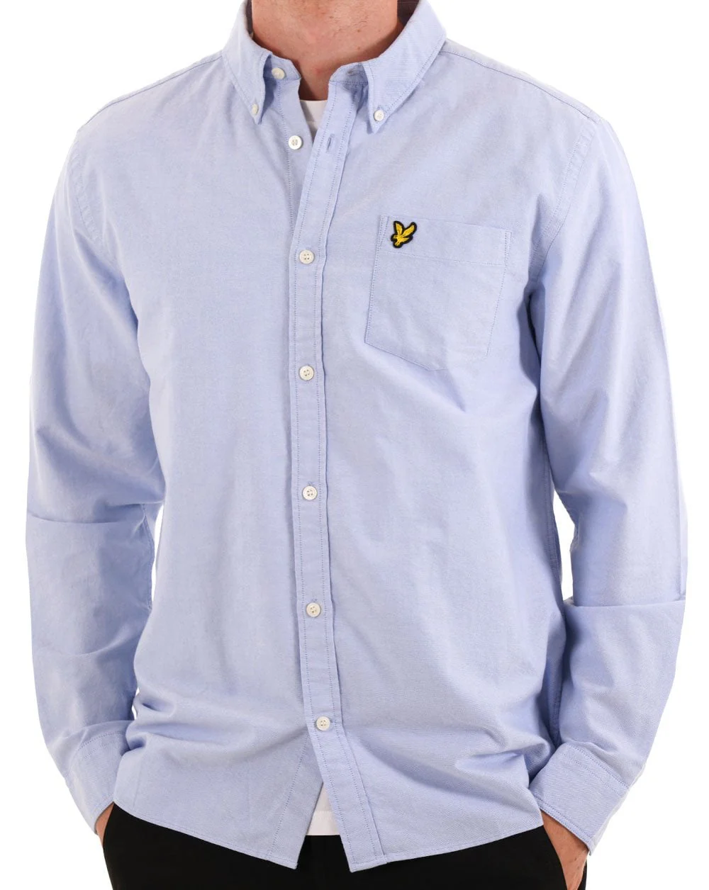 Lyle & Scott Plain Oxford Shirt Riviera - Image 3