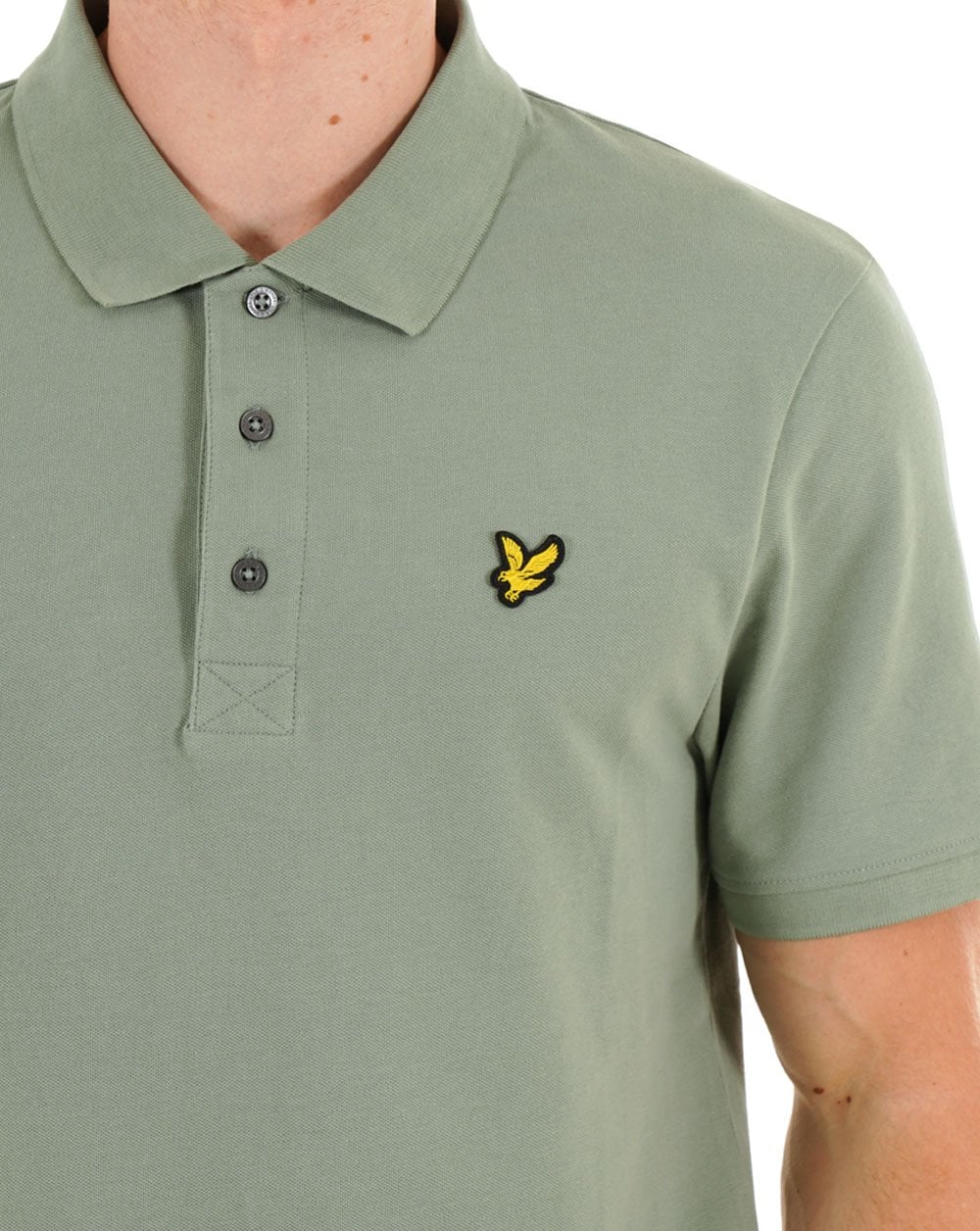 Lyle & Scott Plain Polo Shirt Cold Mint - Image 2