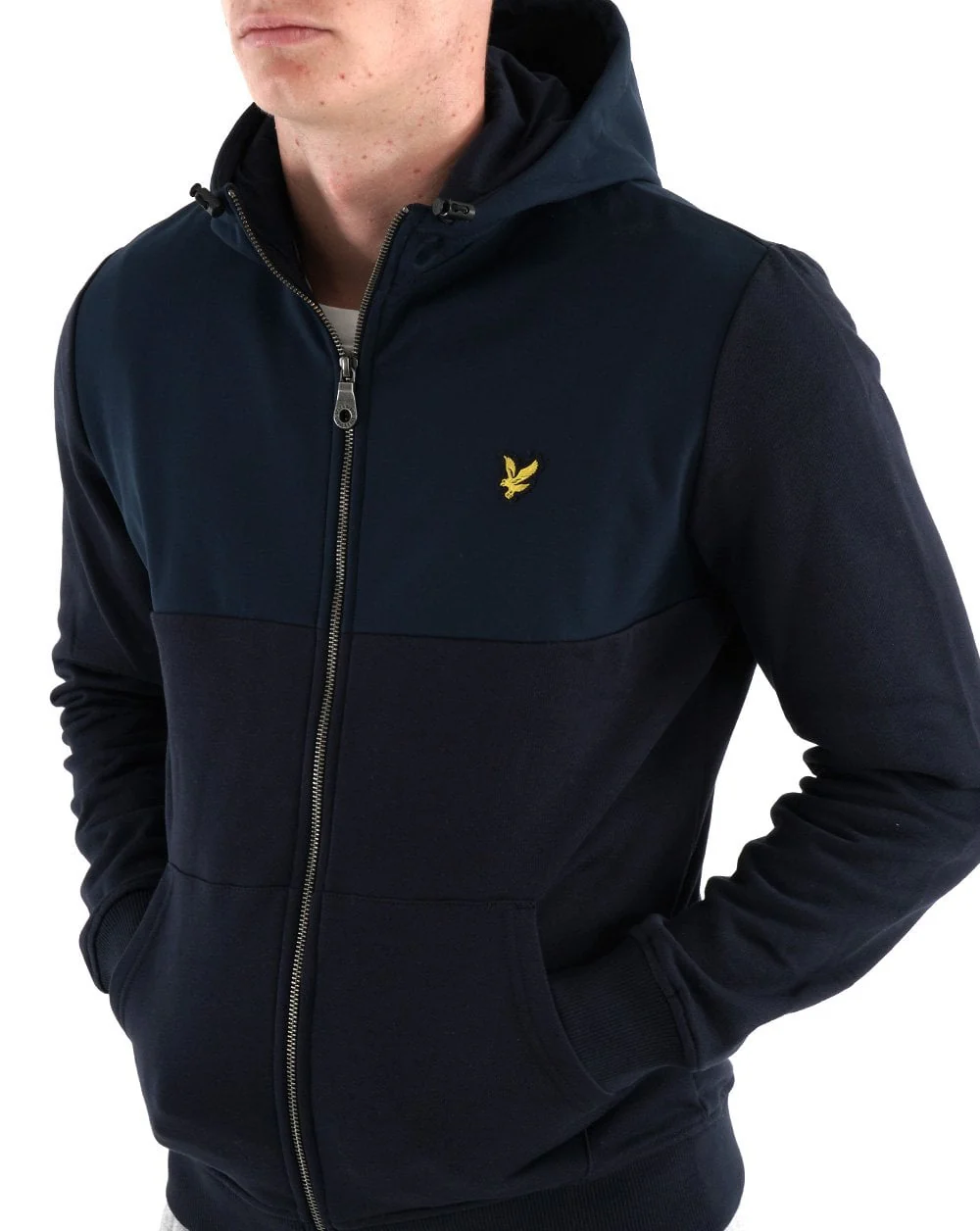 Lyle & Scott Softshell Hooded Jacket Dark Navy - Image 2