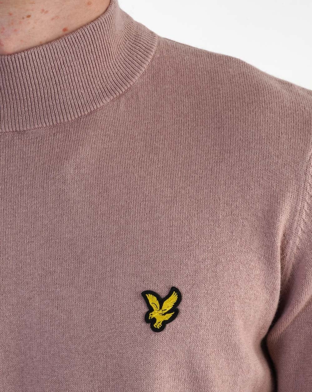 Lyle & Scott Turtle Neck Knit Mauve Dusk - Image 2