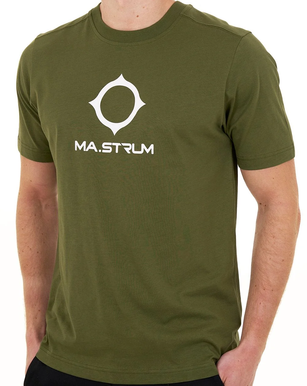 MA.STRUM Beam Logo T Shirt Bronze Green - Image 2