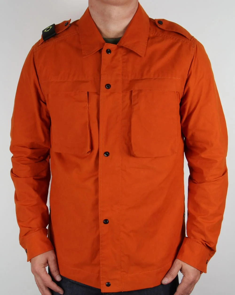 Ma.strum Clipper Cargo Overshirt Gold Flame