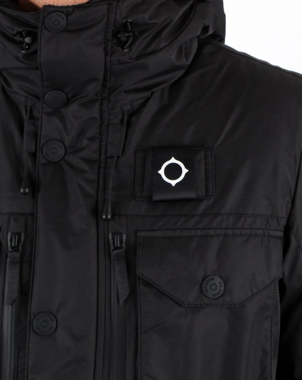 Ma.strum Greyback Down Fill Parka Black - Image 2