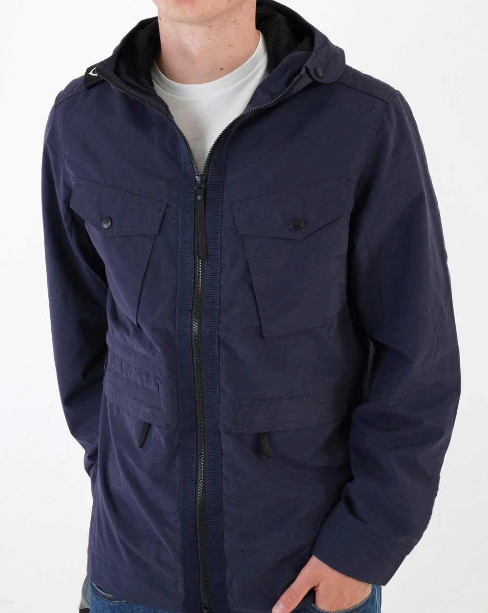 Ma.strum Hooded Jacket Navy - Image 5